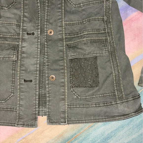 Anthropologie Green Military Jacket size S “Run Ruby Jacket” - Picture 5 of 9